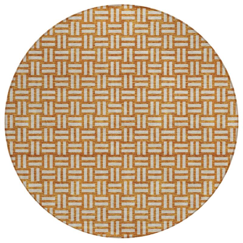 HomeRoots Geometric Transitional Rectangle Outdoor Rug