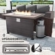 preview thumbnail 114 of 125, Kullavik 13 Pieces Outdoor Patio Furniture Set with Fire Pit Table w/ Wide Armrests