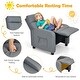 preview thumbnail 32 of 32, Gymax Kids Recliner Chair Adjustable Leather Sofa Armchair w/ Footrest