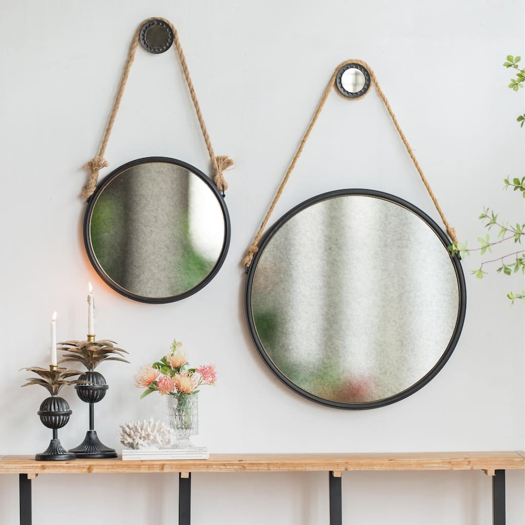 Round Metal Wall Mirror