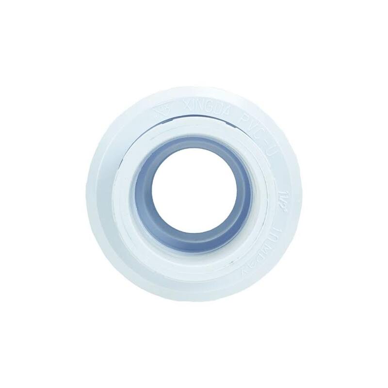 3.75" White HydroTools Swimming Pool Standard ABS Female Socket and Male Threaded Union