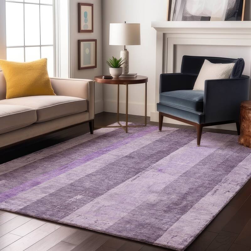 Premium Washable Super Soft Modern Stripe Mayfield Rug