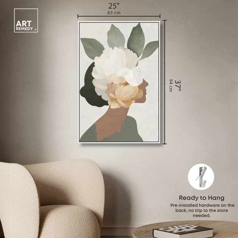 Floral Headpiece II Canvas by Art Remedy