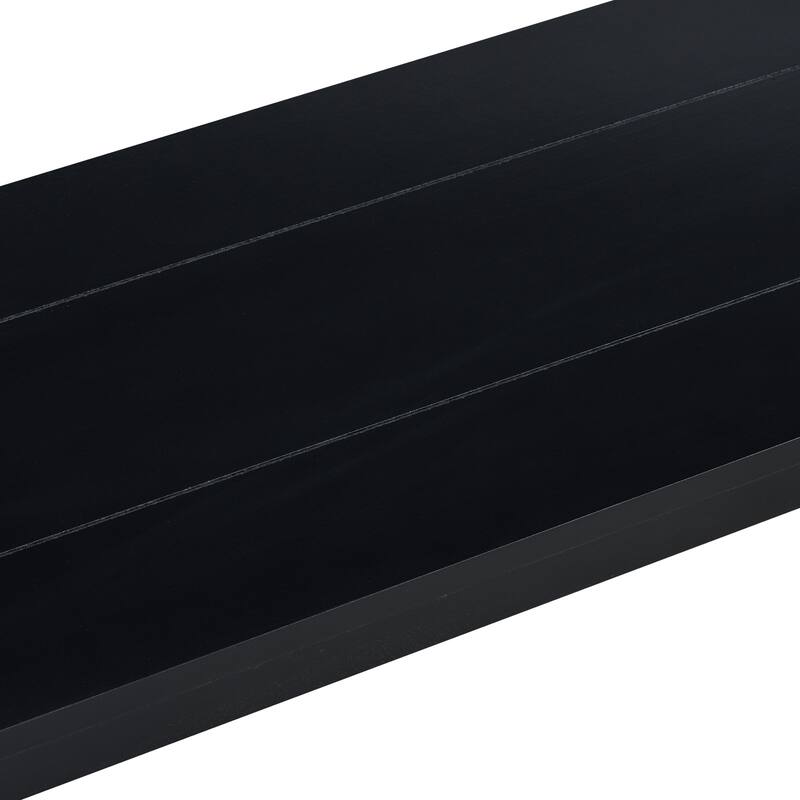 59 Inch Console Table with Bottom Shelf,Minimalist Style Console Table for Entryway