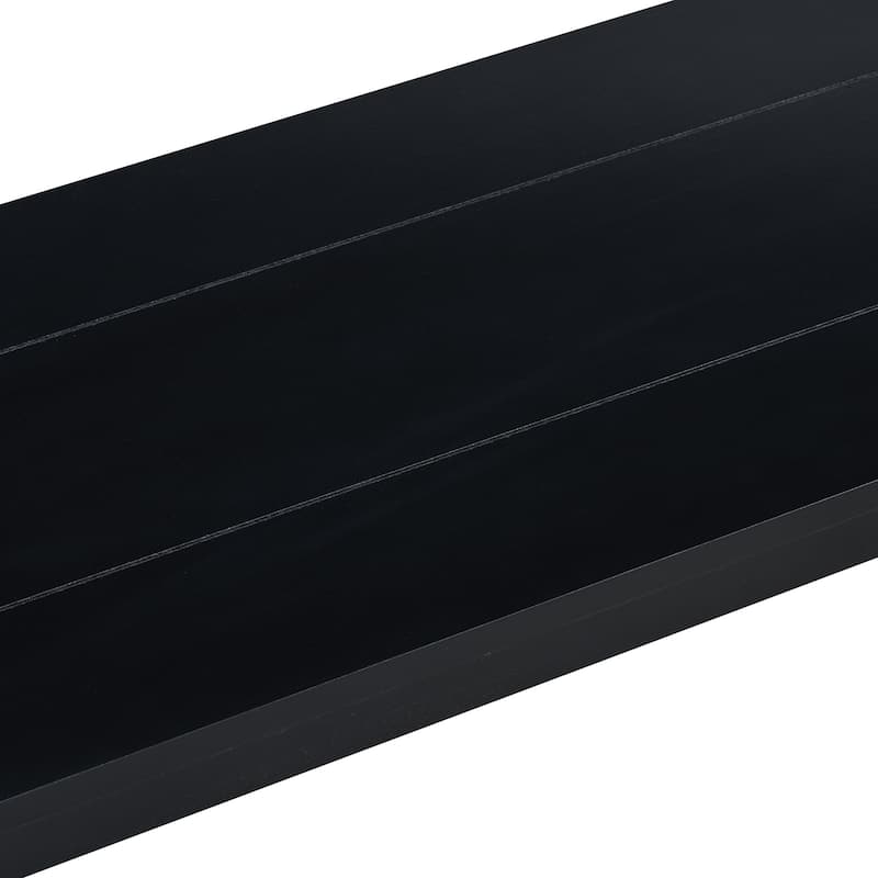 U_STYLE Distinctive Features of a Minimalist Console Table with Bottom Shelf and Four Legs
