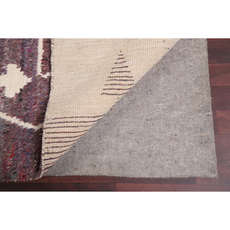 Tribal Geometric Oriental Moroccan Area Rug Hand-knotted Wool Carpet - 9'10" x 13'10"