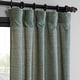 preview thumbnail 55 of 70, Exclusive Fabrics Raw Linen Weave Light Filtering Curtains for Bedroom & Living Room Curtains Pair - 2 Panel Drapes