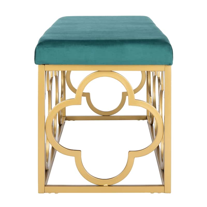 SAFAVIEH Penelope Moroccan Glam Rectangle Bench - 44.5" x 16.5" x 19" - 45Wx17Dx19H