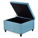preview thumbnail 8 of 34, Large Upholstered Button Tufted Square Storage Ottoman with Nail Trims