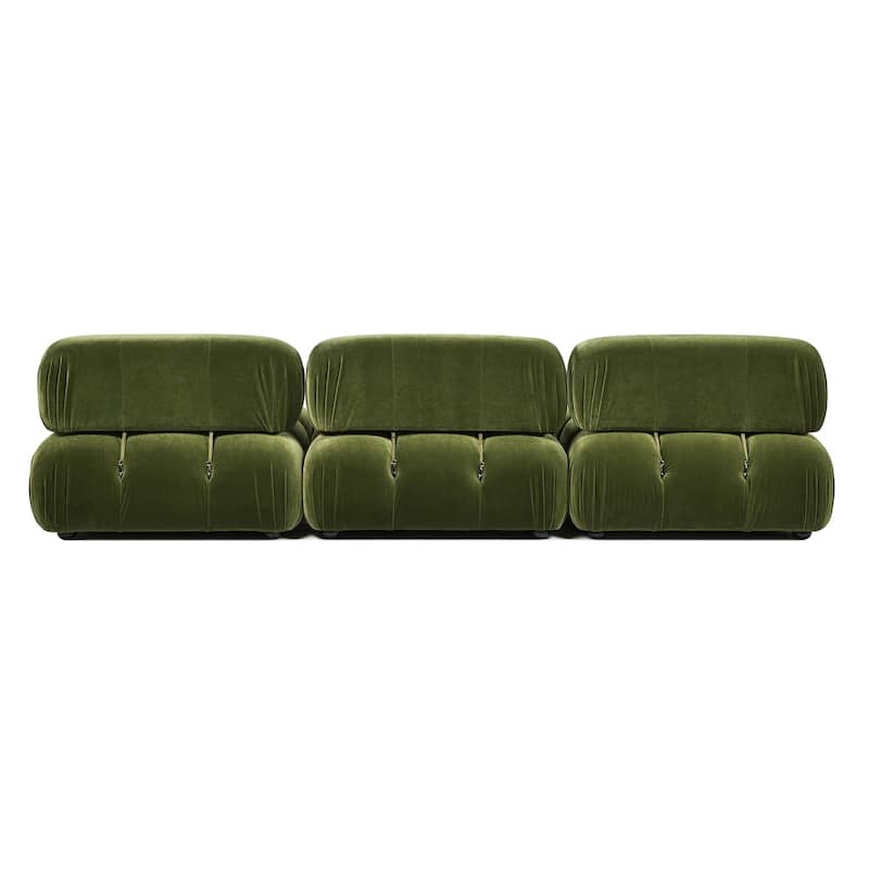 Marcel 109.5" Bubble Modular Modern 3-Piece Sofa