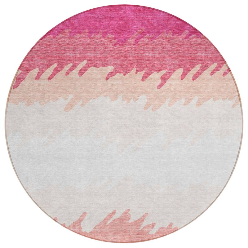 Machine Washable Indoor/ Outdoor Chantille Abstract Ombre Rug