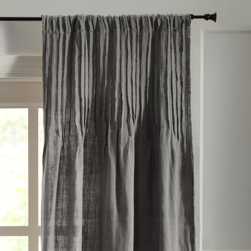Rainee Linen Grey Curtain Panel