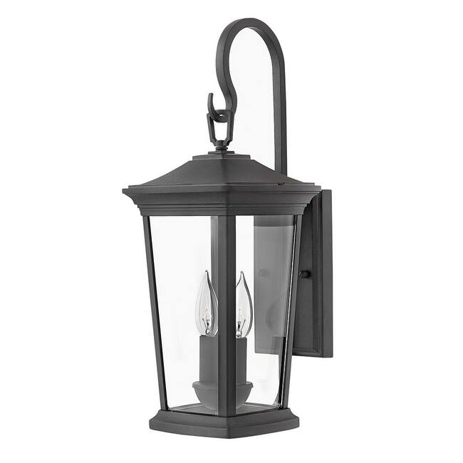 Hinkley Lighting Bromley 2 Light 20" Tall Outdoor Wall Sconce with - Museum Black
