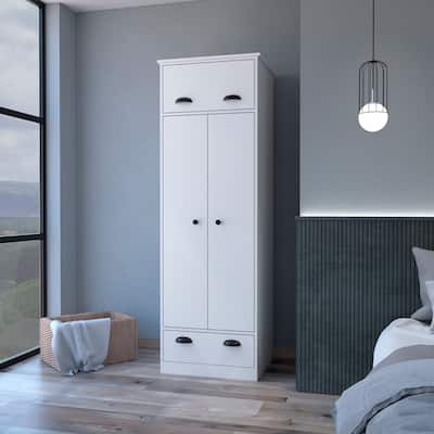 Double Door and 1-Drawer Armoire