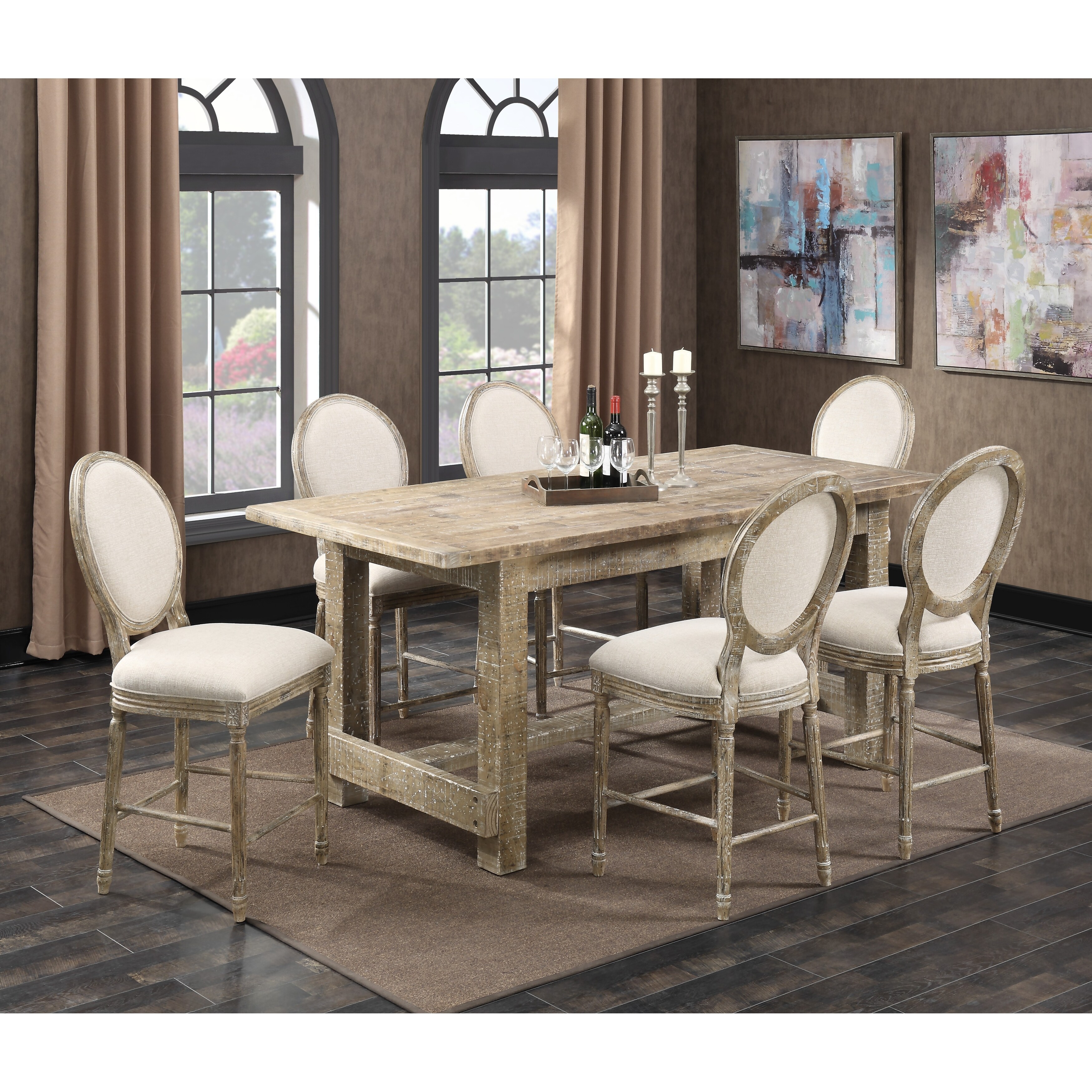 Shop The Gray Barn Willow Way 7 Piece Rustic Casual Dining Room