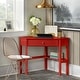 preview thumbnail 15 of 22, Porch & Den Lincoln Corner Desk Red