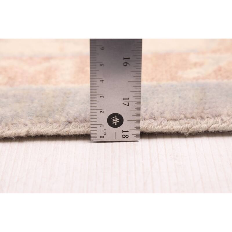 ECARPETGALLERY Hand-knotted Finest Oushak Grey Wool Rug - 10'0 x 14'0