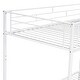 preview thumbnail 11 of 10, Convertible Metal Twin Bunk Bed with Storage Shelf, Space-Saving