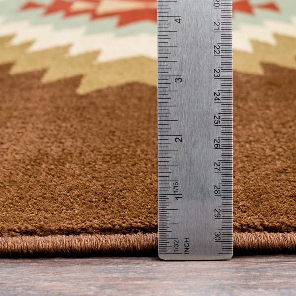 dimension image slide 2 of 3, Livabliss Nurzhan Southwestern Area Rug