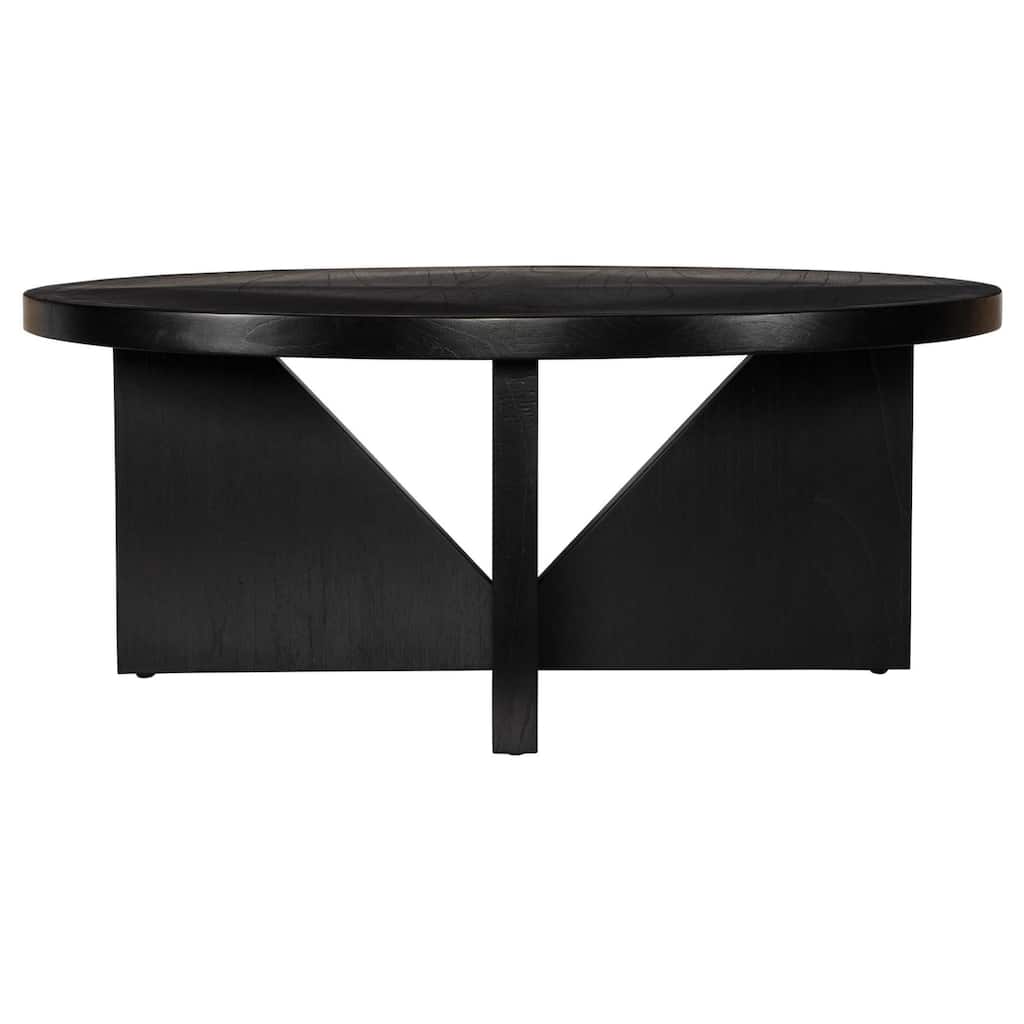 Angular Legged Coffee Accent Table - 40" - Espresso Black
