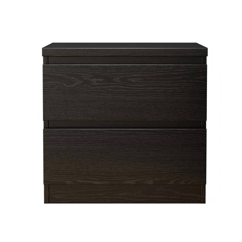 19.7"Nightstand with 2 Drawers, Beside Table with Drawers Handle Free Design,Thickened Top Plate, for Bedroom,Living Room