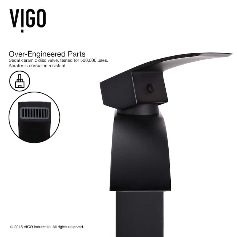 VIGO Satro 7" H Single Handle Single Hole Bathroom Faucet