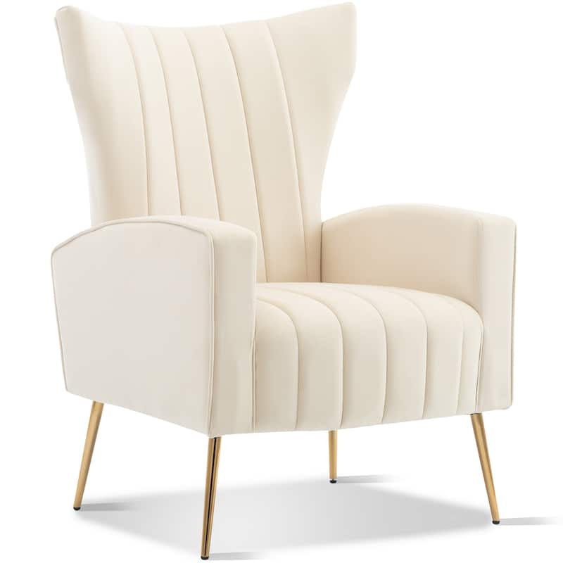 America Elvie Mid-Century Modern Velvet Accent Chair