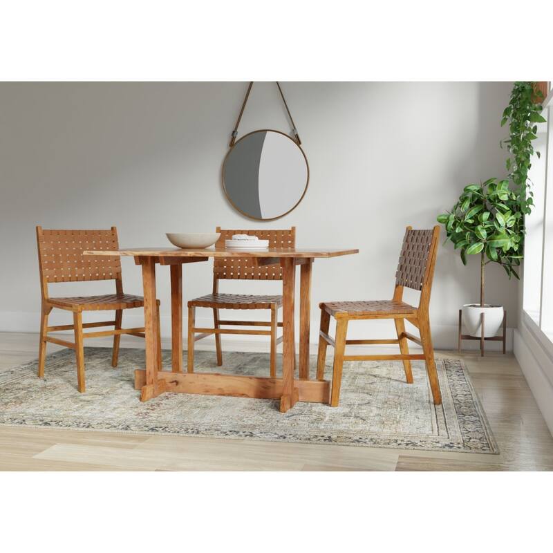 Rectangular Acacia Wood Dining Table - 48" - Golden Brown