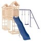 preview thumbnail 12 of 16, vidaXL Swing Set Outdoor Backyard Wooden Playground Equipment for Kids Age 3-8