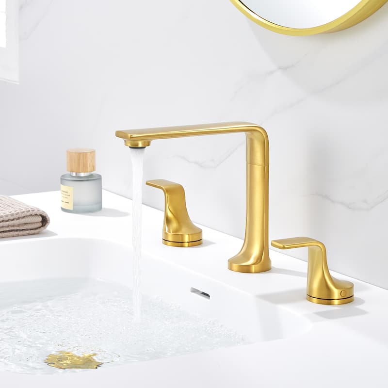 Varen 8 in. Widespread 2-Handle Bathroom Faucet with Drain