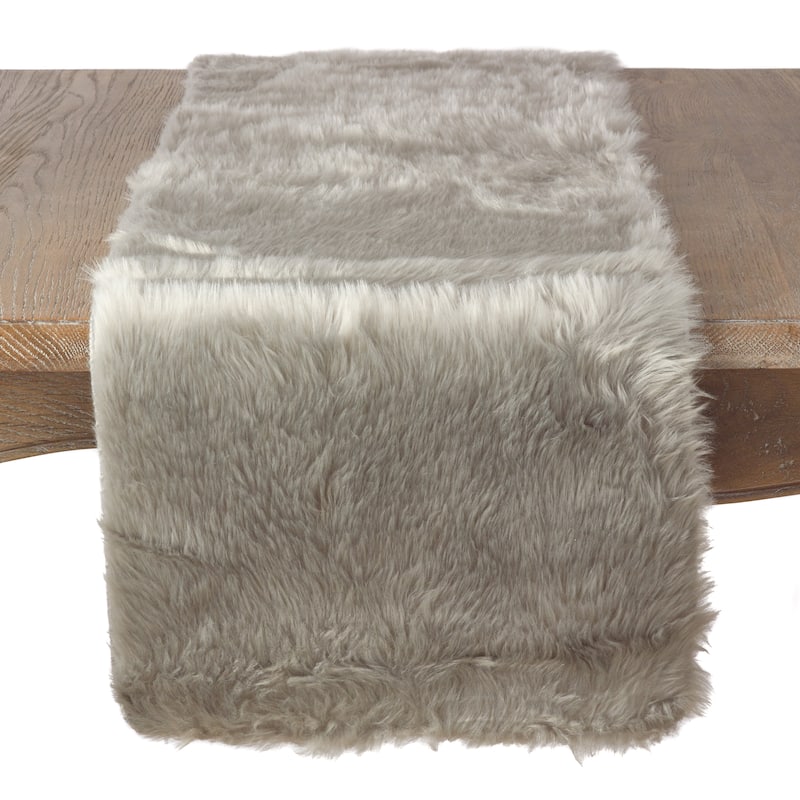 Juneau Collection Faux Fur Table Runner