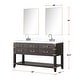 preview thumbnail 16 of 40, Lexora Norwalk Bath Vanity, Carrara Marble Top, Faucet Set, and Mirror