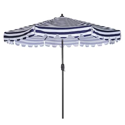 9 Feet 8 Sturdy Ribs Outdoor Patio Umbrella Flap Market Table Umbrella
