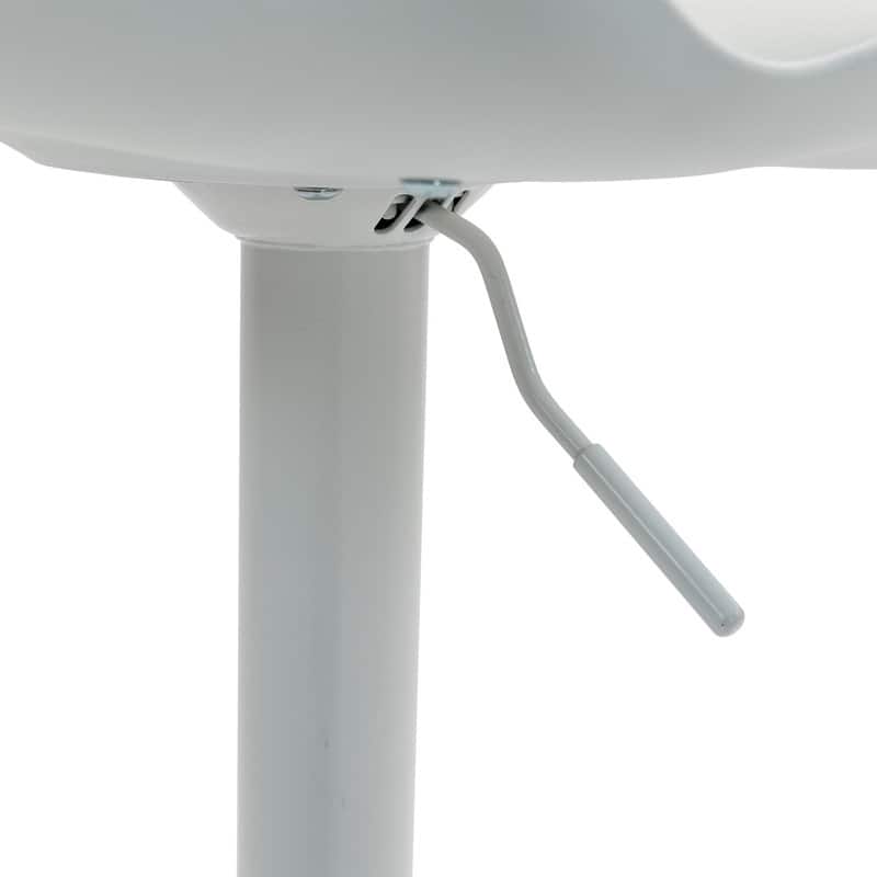 Adjustable Swivel Bar Stools Set of 2 - Modern Counter Height Kitchen Island Chairs with Back Support