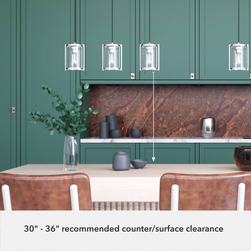 Hunter Astwood 3-Light Linear Cluster, Kitchen Island, Dining Room - Transitional, Contemporary, Modern Farmhouse