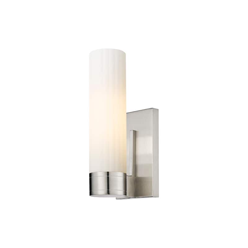 Innovations Lighting Empire - 1 Light 11" Wall-Mounted Sconce - Satin Nickel/Matte White