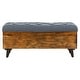 preview thumbnail 5 of 11, SAFAVIEH Liam Tufted Cocktail Ottoman - Navy