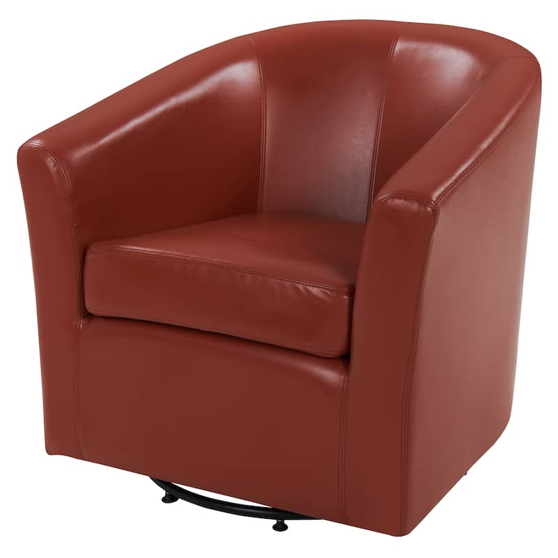 NPD Furniture Hayden Swivel Chair - Pumpkin
