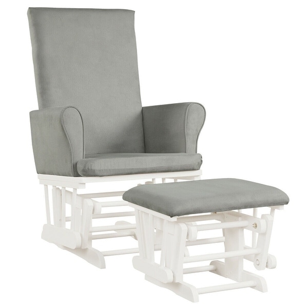 Baby Nursery Relax Rocker Rocking Chair Glider Ottoman Set 27.5 x 26 x 40.5 L x W x H Bed Bath Beyond 35181023