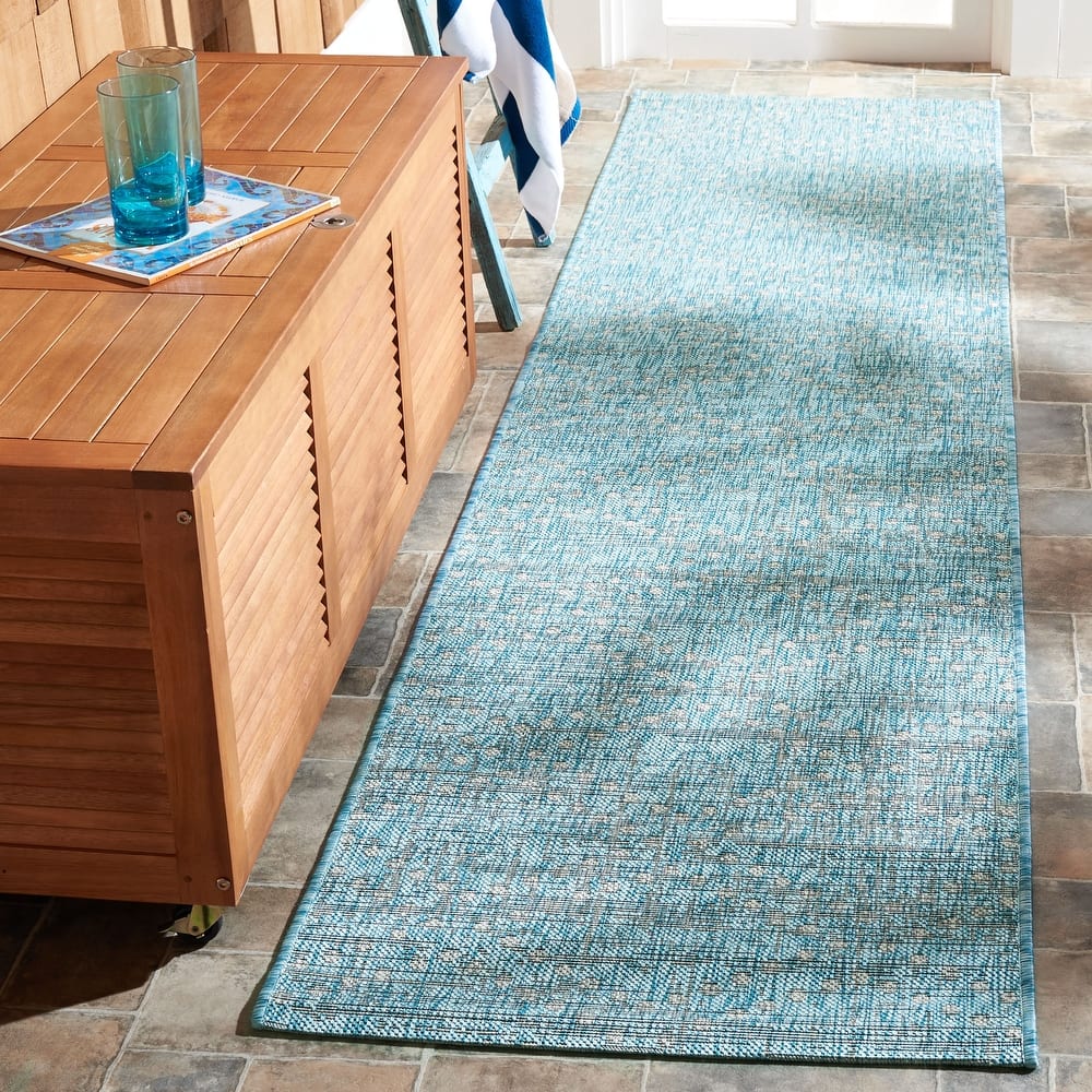 SAFAVIEH Courtyard Zainab Indoor/ Outdoor Waterproof Patio Backyard Rug