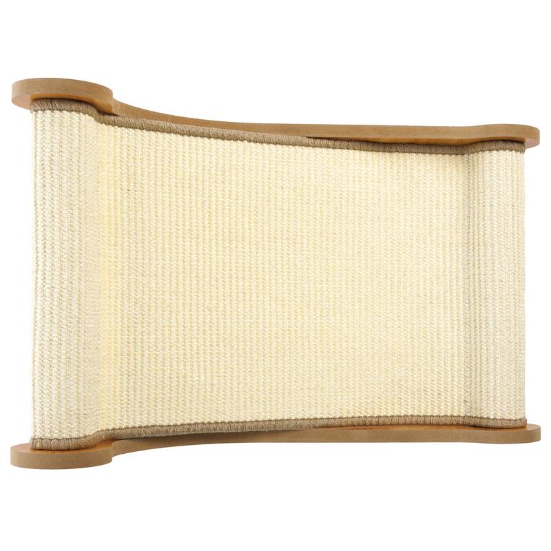 SAFAVIEH Home Natural/Ivory 15"W x 23"L x 11"H Sisal Cat Scratch Lounger - 15"W x 23"L x 11"H
