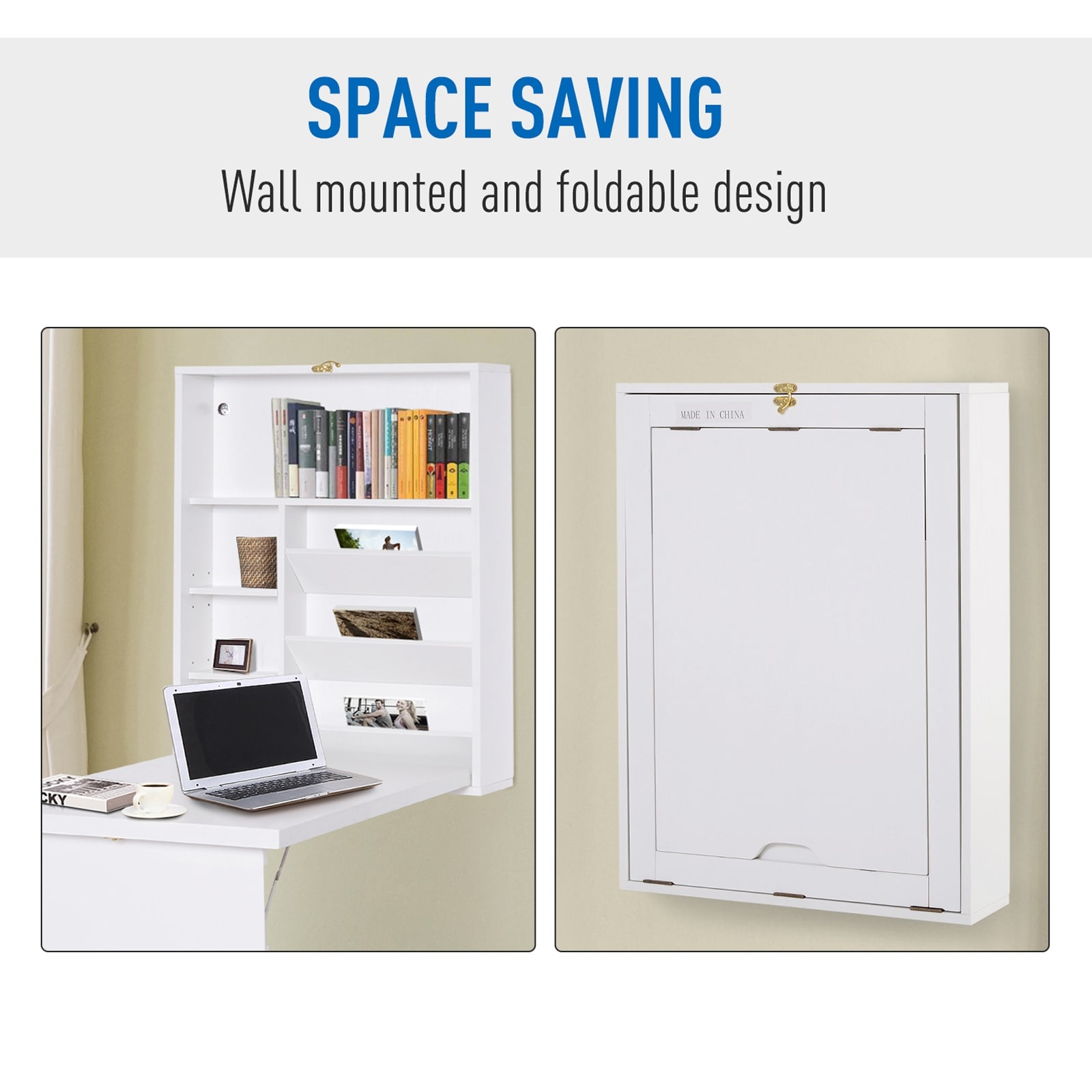 Homcom fold out wall convertible desk deals