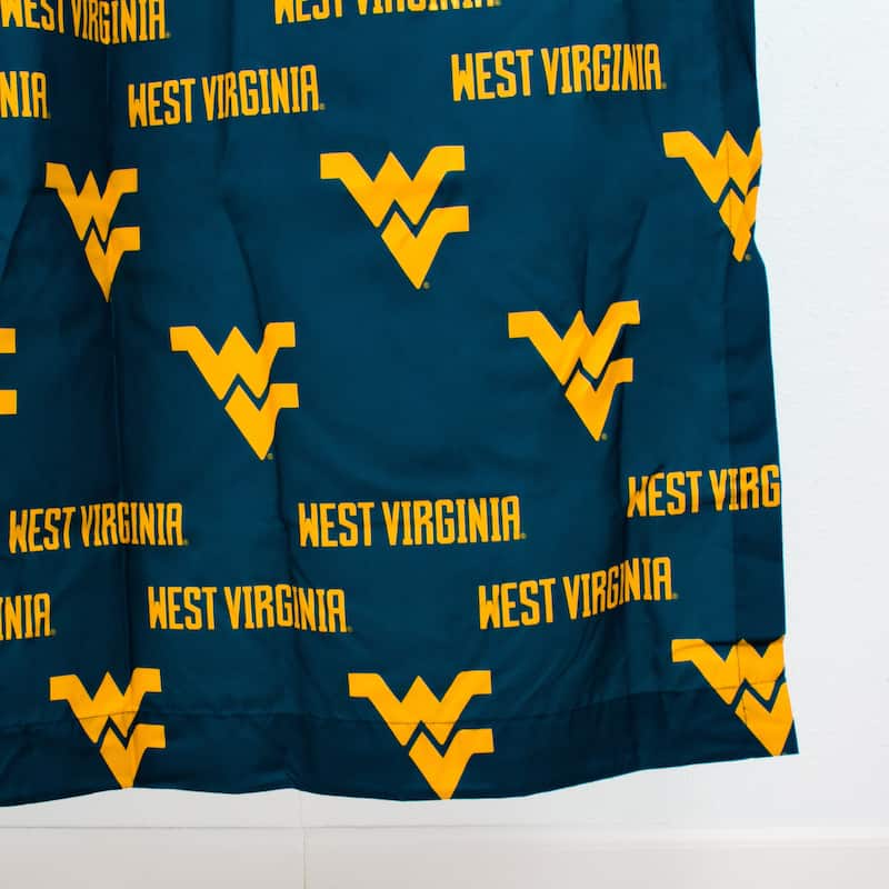 West Virginia Mountaineers Printed Shower Curtain Cover - 70" x 72"