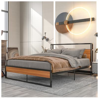 Metal Bed Frame Queen Size - Metal Bed Frame Full w/ USB
