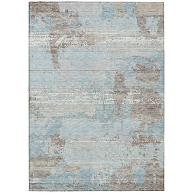Machine Washable Indoor/ Outdoor Chic Veta Chantille Rug