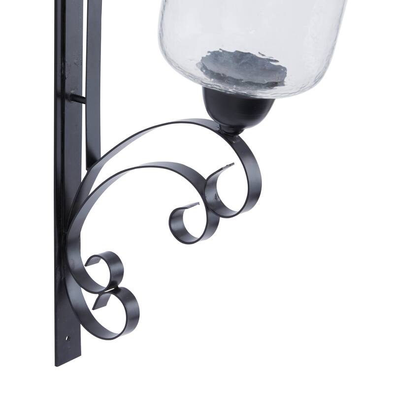 Sleek Metal Single Candle Wall Sconce - Gold, Silver, Black