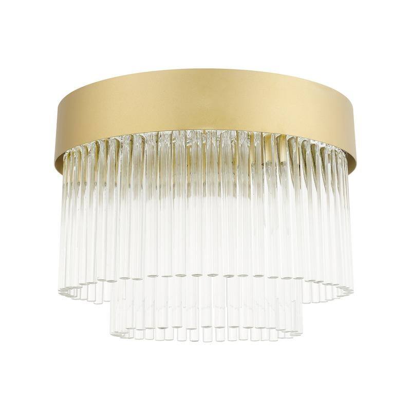 Livex Lighting 4 Light Soft Gold Flush Mount, 49827-33 - 13.25" DIA X 10" H