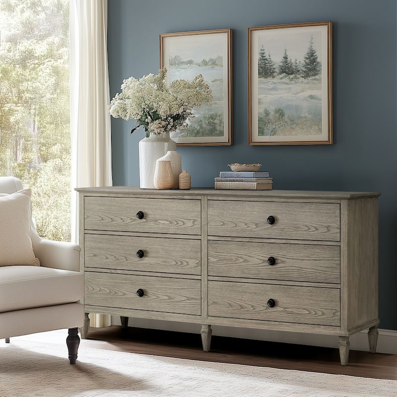 Madison Park Signature Victoria 6-drawer wood dresser (70")
