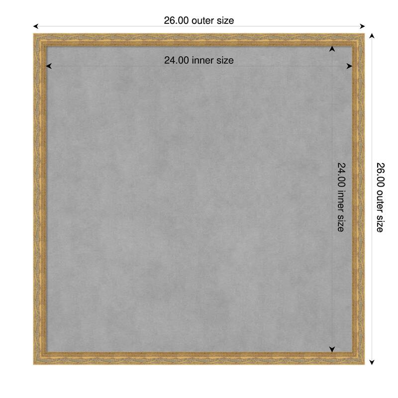 Amanti Art Mila Dark Gold Framed - 26 x 26 in - Mila Dark Gold