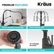 preview thumbnail 144 of 147, Kraus Bolden 2-Function 1-Handle Commercial Pulldown Kitchen Faucet
